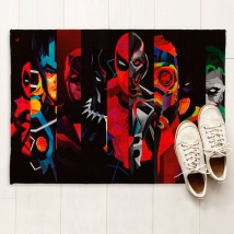 Marvel superhero printed doormats or rugs