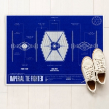 Doormats plane star fighters tie star wars