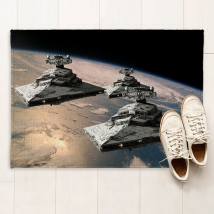 Doormats or rugs printed star wars ships