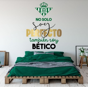 Decorative vinyl or stickers phrase real betis football
