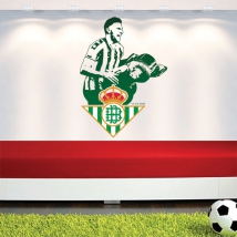 Decorative vinyl soccer player joaquín real betis football