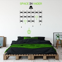 Decorative vinyl and stickers space in vader