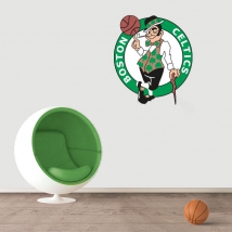 Vinyl and stickers basketball nba shield boston celtics