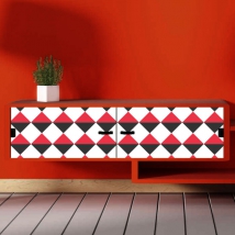 Vinyls retro style to decorate furniture or cabinets