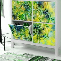 Vinyl mandalas to decorate furniture and cabinets