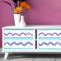 Vinyls for furniture or cabinets colored lines