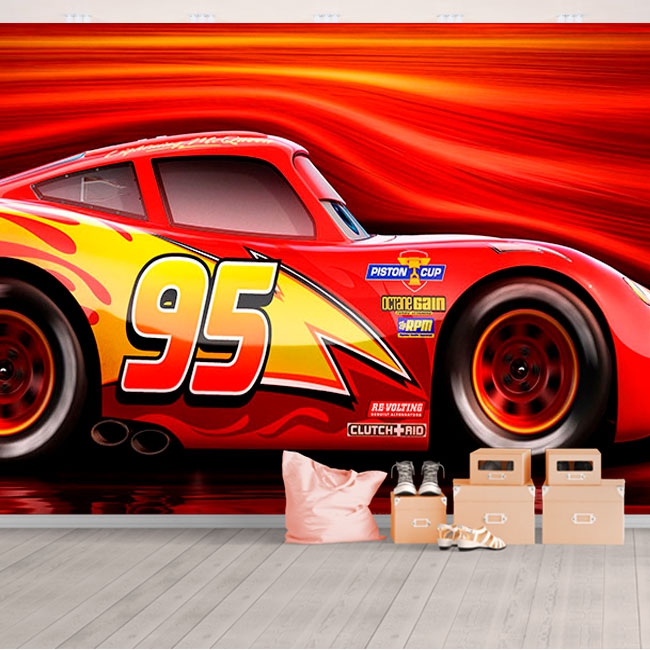 🥇 Wallpaper or wall mural disney pixar lightning mcqueen cars 3 🥇