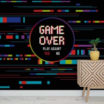 Game over wallpaper or mural