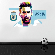 Vinyls and stickers lionel messi soccer world final qatar