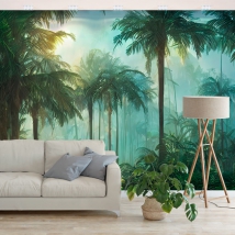 Jungle or forest wallpaper or mural