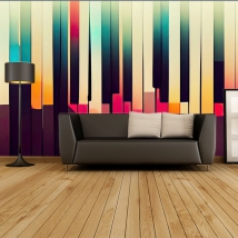 Wall mural or wallpaper abstract background vertical lines