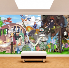 Wall mural or wallpaper characters miyazaki spirited away