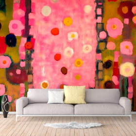 Wallpaper or wall mural texture painting klimt oil