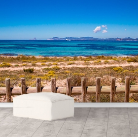 Wall mural or wallpaper formentera beach