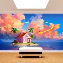 Wall mural or wallpaper kame house goku