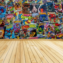 Wall mural or wallpaper comics