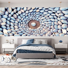 Wall mural or paper zen stones