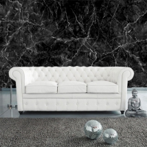 Black marble wallpaper or mural with white texture decoration