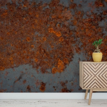 Wall mural or wallpaper texture rust gray wall decoration