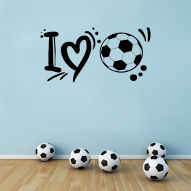 Decorative vinyls i love football