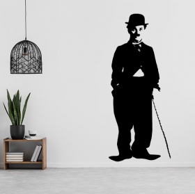 Decorative vinyl charlie chaplin