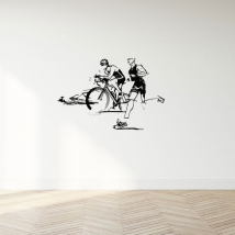 Adhesive vinyl triathlon races