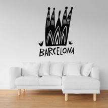 Adhesive vinyls of the sagrada familia of barcelona