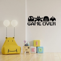 Decorative vinyl game over pacman