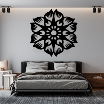 Decorative vinyl adhesive flower mandala