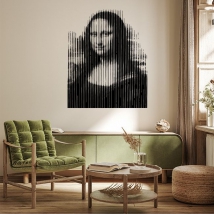 Adhesive vinyls the pixelated gioconda