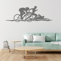 Adhesive vinyl of triathlon championships