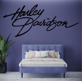 Vinyl stickers signature harley davidson