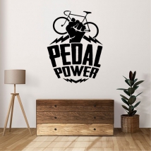 Adhesive vinyl phrase pedal power