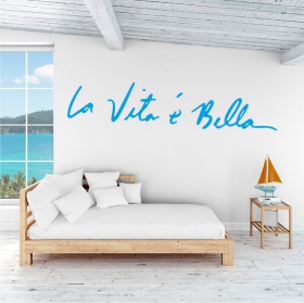 Adhesive vinyl phrases la vita e vella