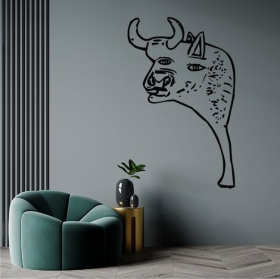 Adhesive vinyl bull guernica picasso