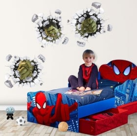 🥇 Vinilos y pegatinas marvel miles morales spider-man 3d 🥇
